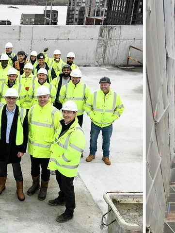 Brogan attend topping out at Royal Docks residential development